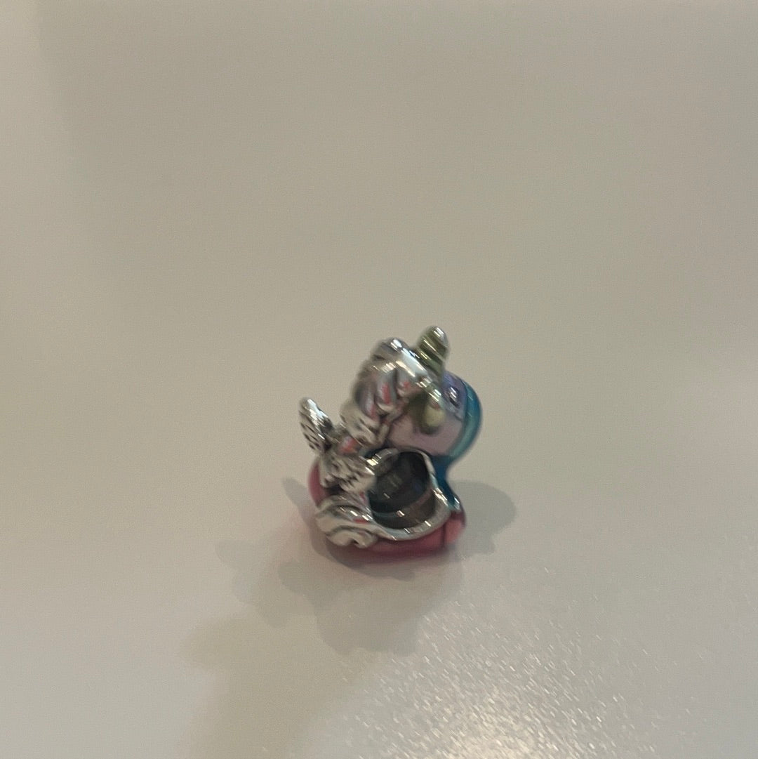 Genuine Pandora Enamel Rainbow Bruno the Unicorn Charm