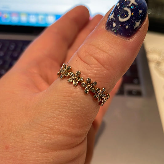 Genuine Pandora Pave Daisy Ring Sizes...