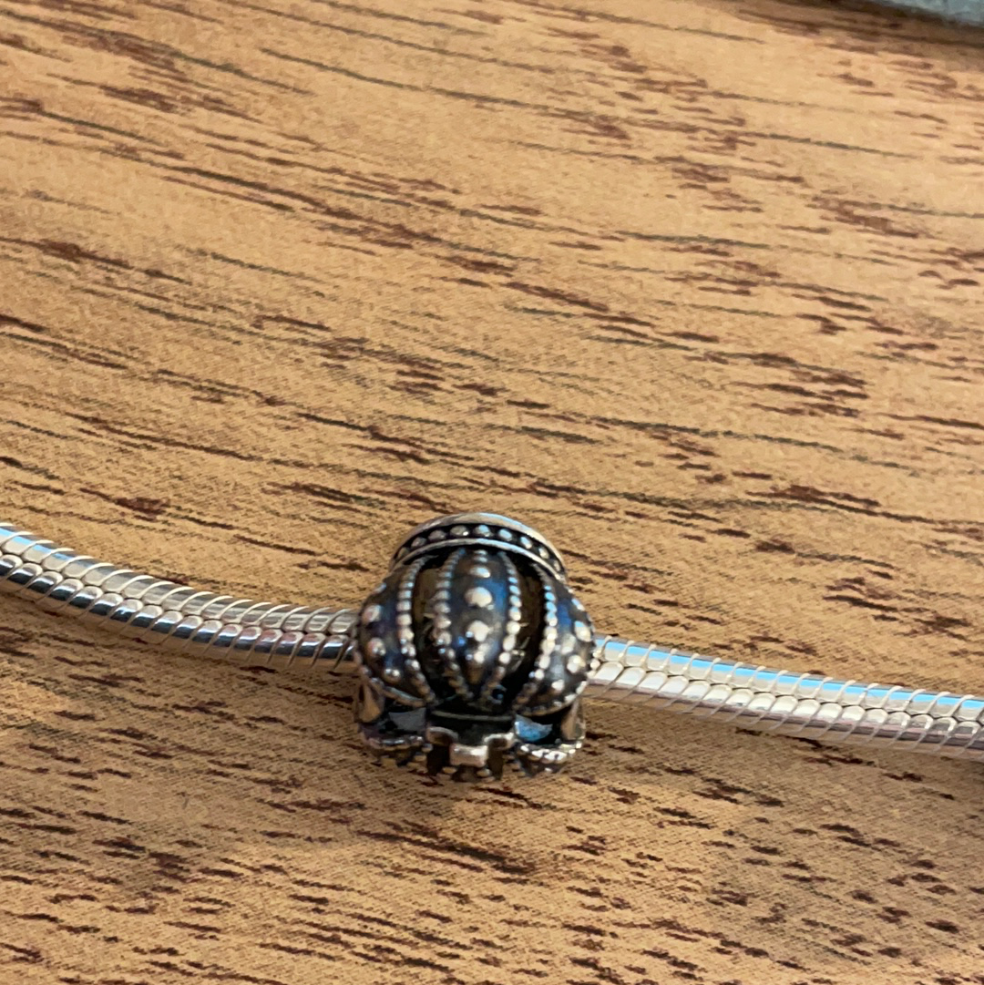 Genuine Pandora Silver Crown Charm