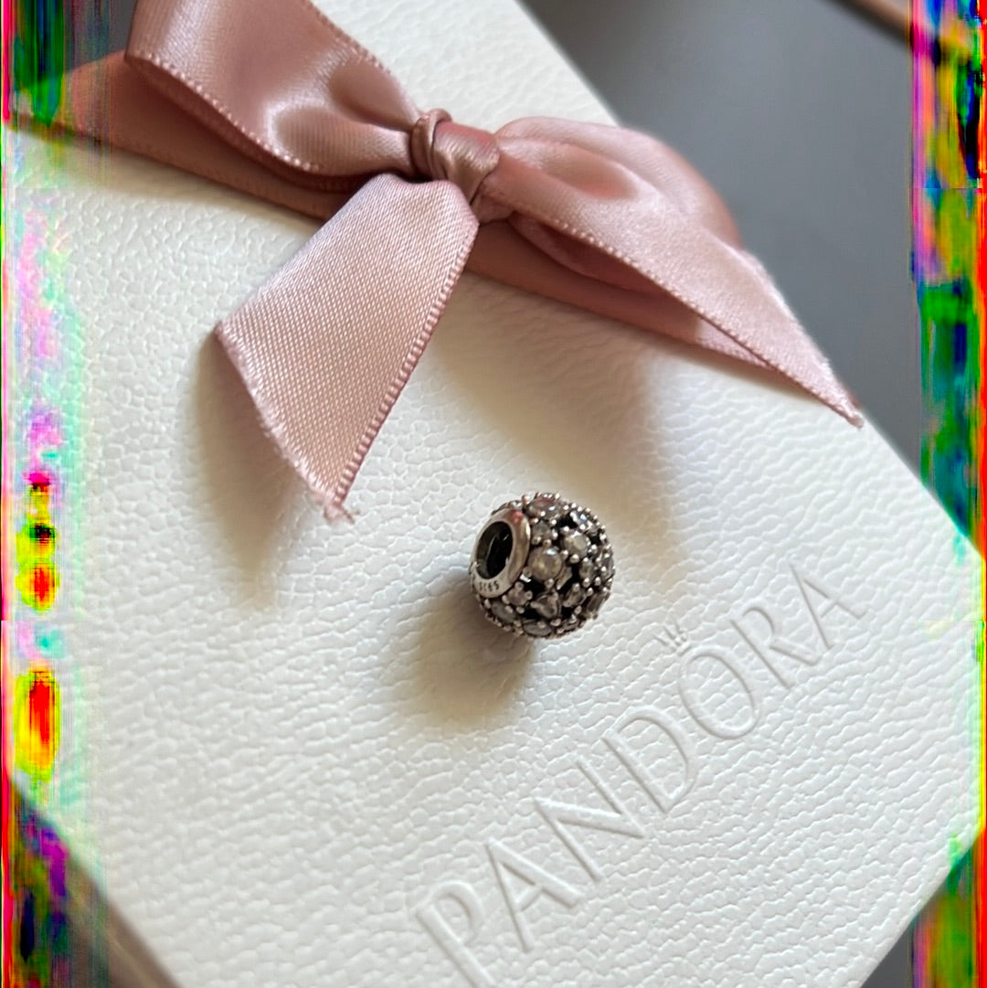 Genuine Pandora Clear CZ Stone Sparkle Charm Beauty