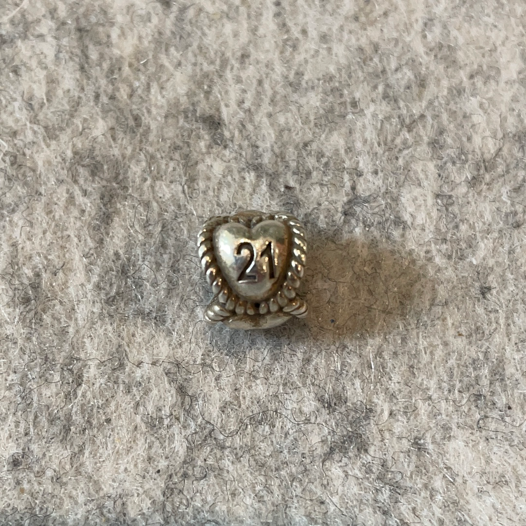 Pandora charm 2025 21 birthday