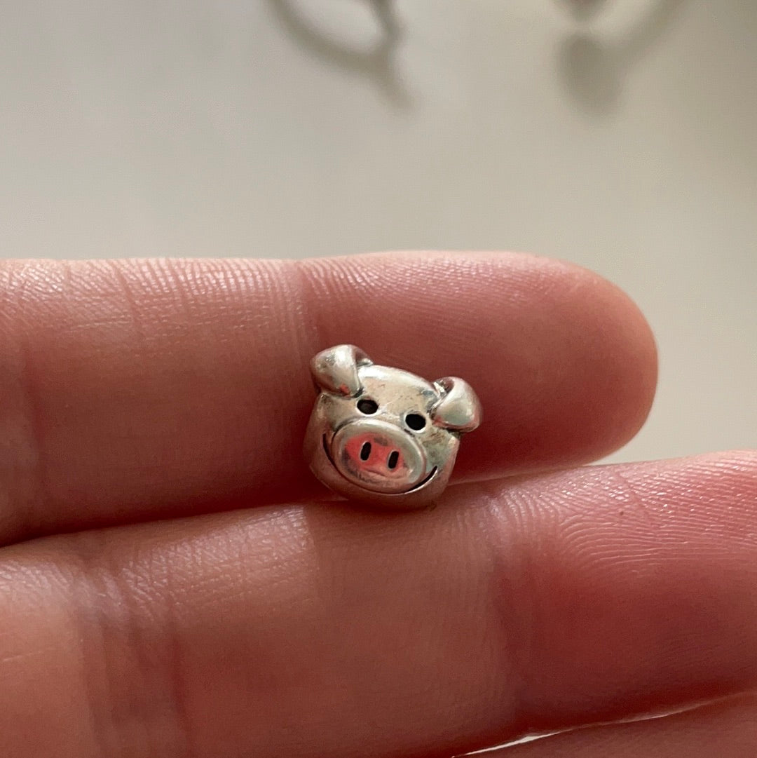 Genuine Pandora Pig Face Animal Charm New Style