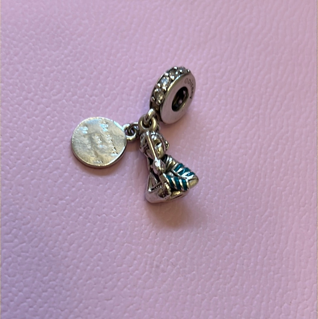 Genuine Pandora Disney Mulan Be Strong and Be Yourself Charm Dangle