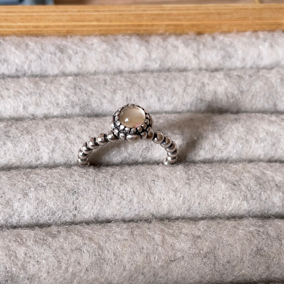 Genuine Pandora Clear April Birthstone