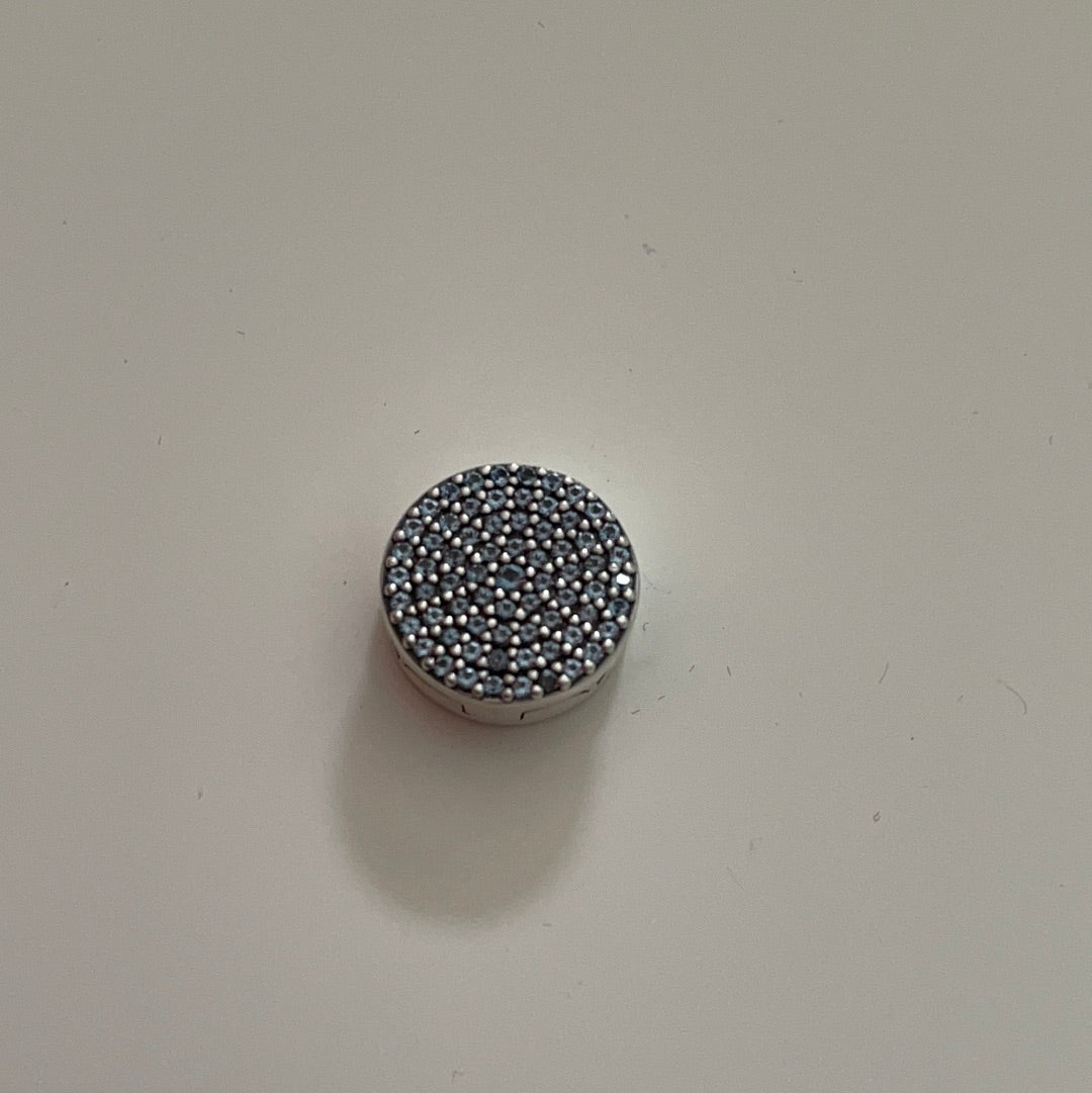 Genuine Pandora Reflexions Charm Stone Pave Circle VARIOUS COLOURS