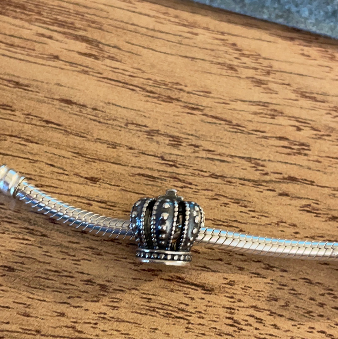 Genuine Pandora Silver Crown Charm