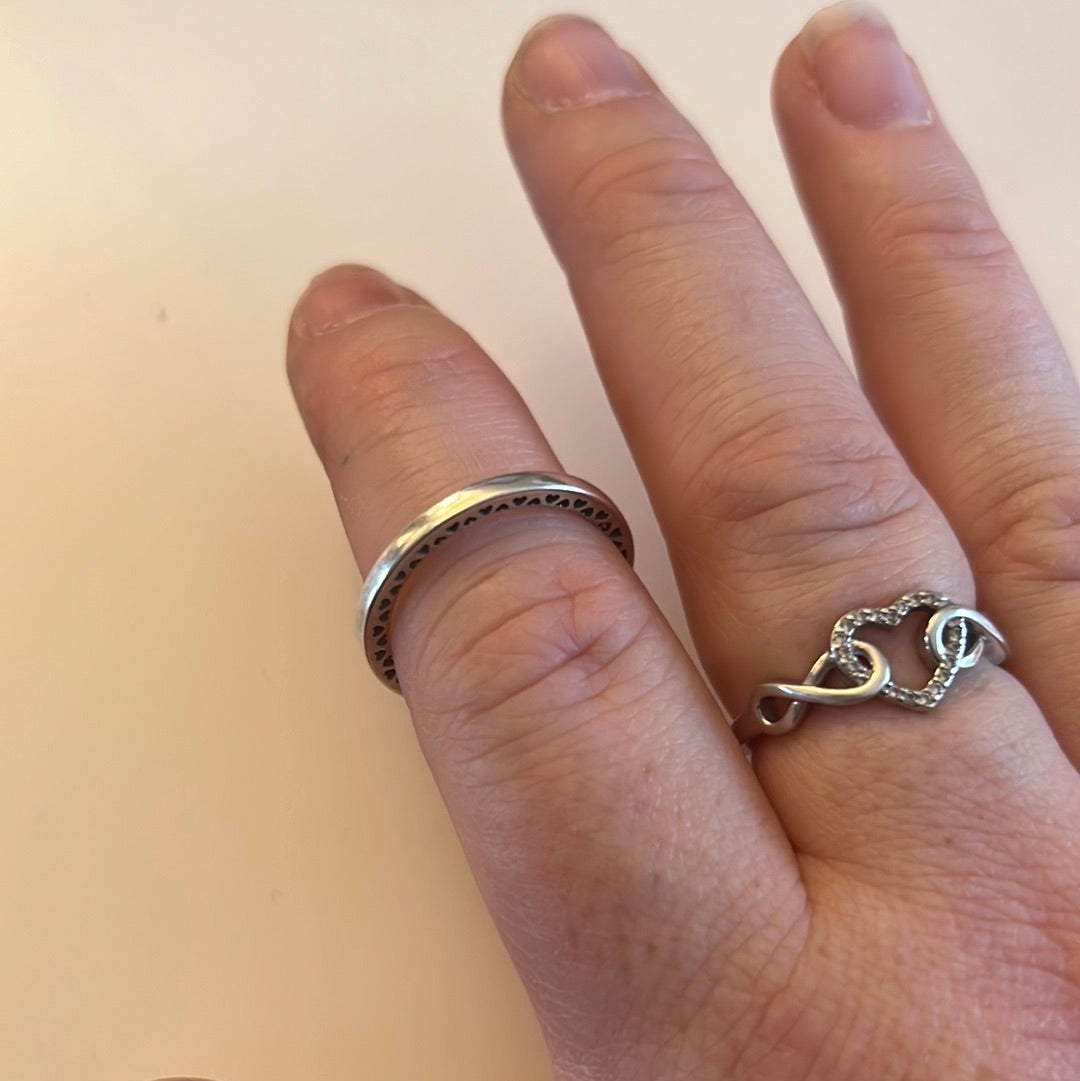 Genuine Pandora Radiant Hearts Ring Plain