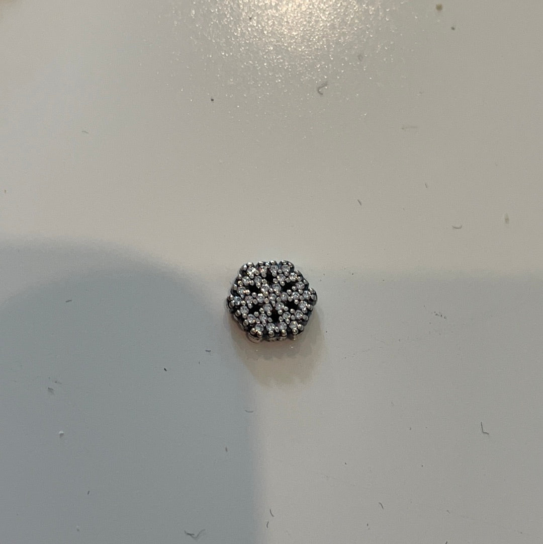 Genuine Pandora Pave Snowflake Petite Charm