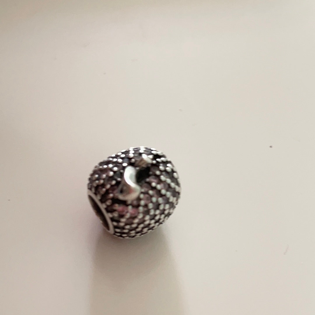 Unbranded Pave Apple Sparkle Charm