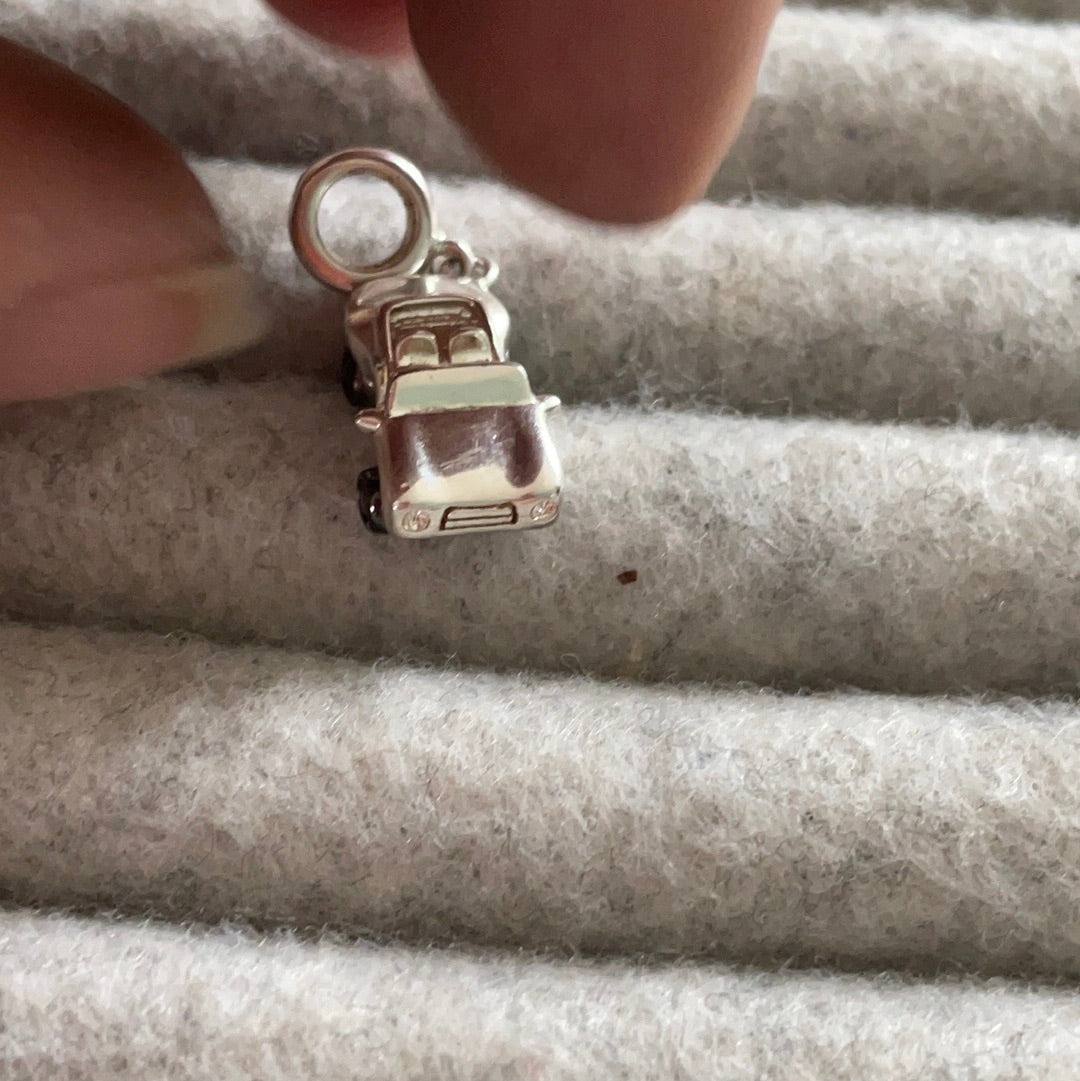 Genuine Chamilia Sports Car Dangle Charm Transport Charm Travel with Working Wheels