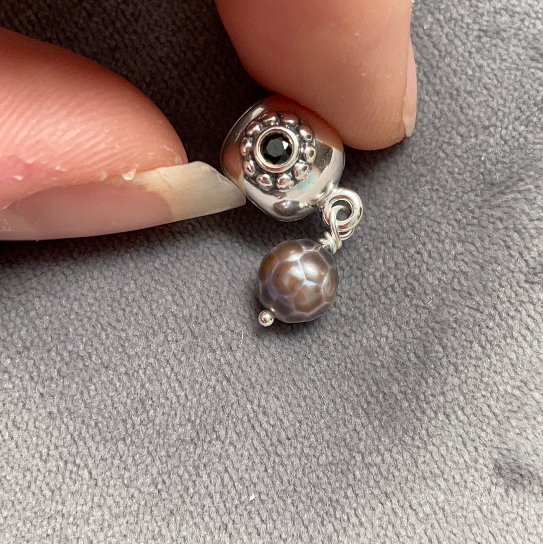 Genuine Pandora Pearl of Wisdom Dangle Clip