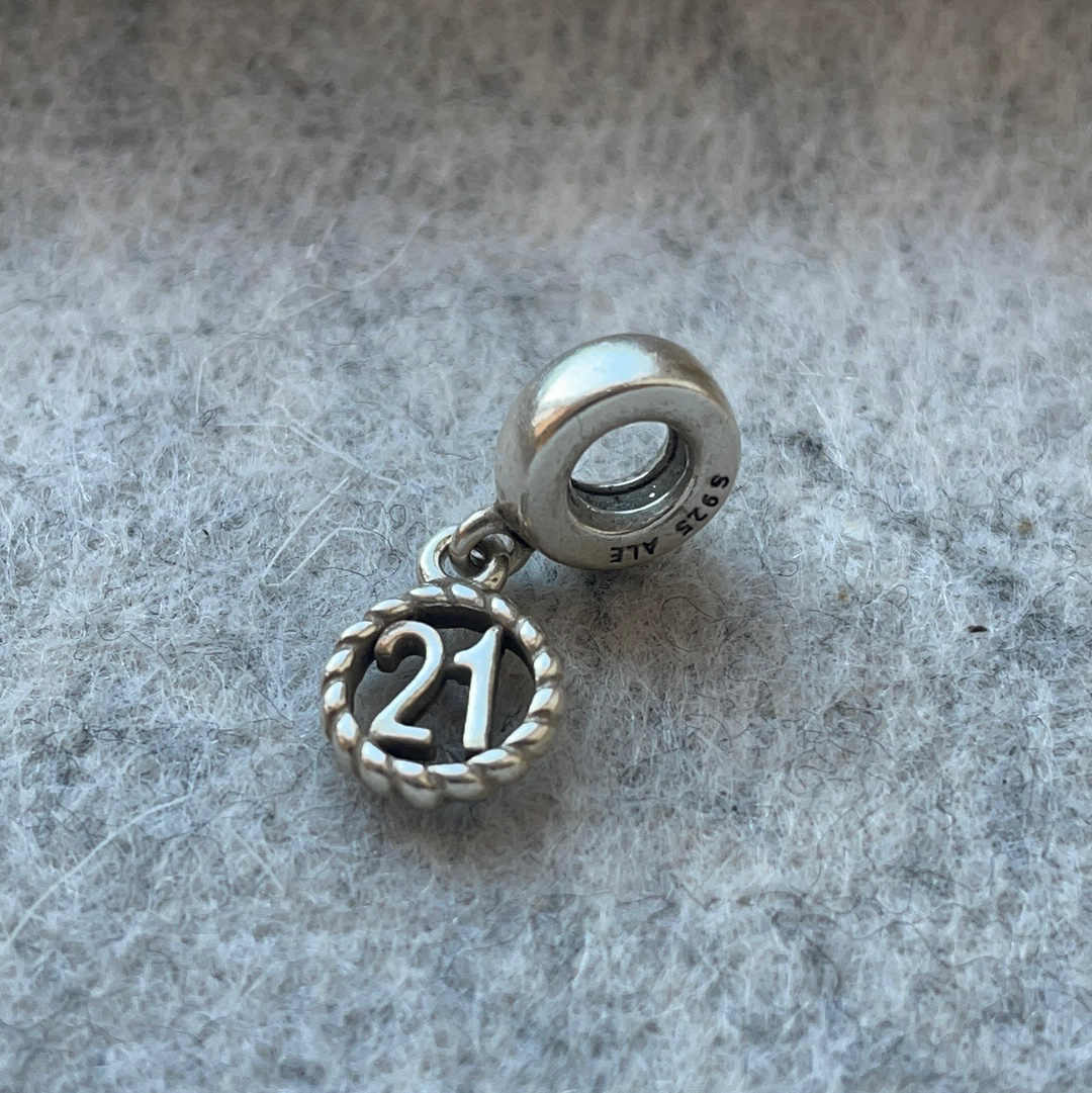 Pandora 21st 2025 birthday charm