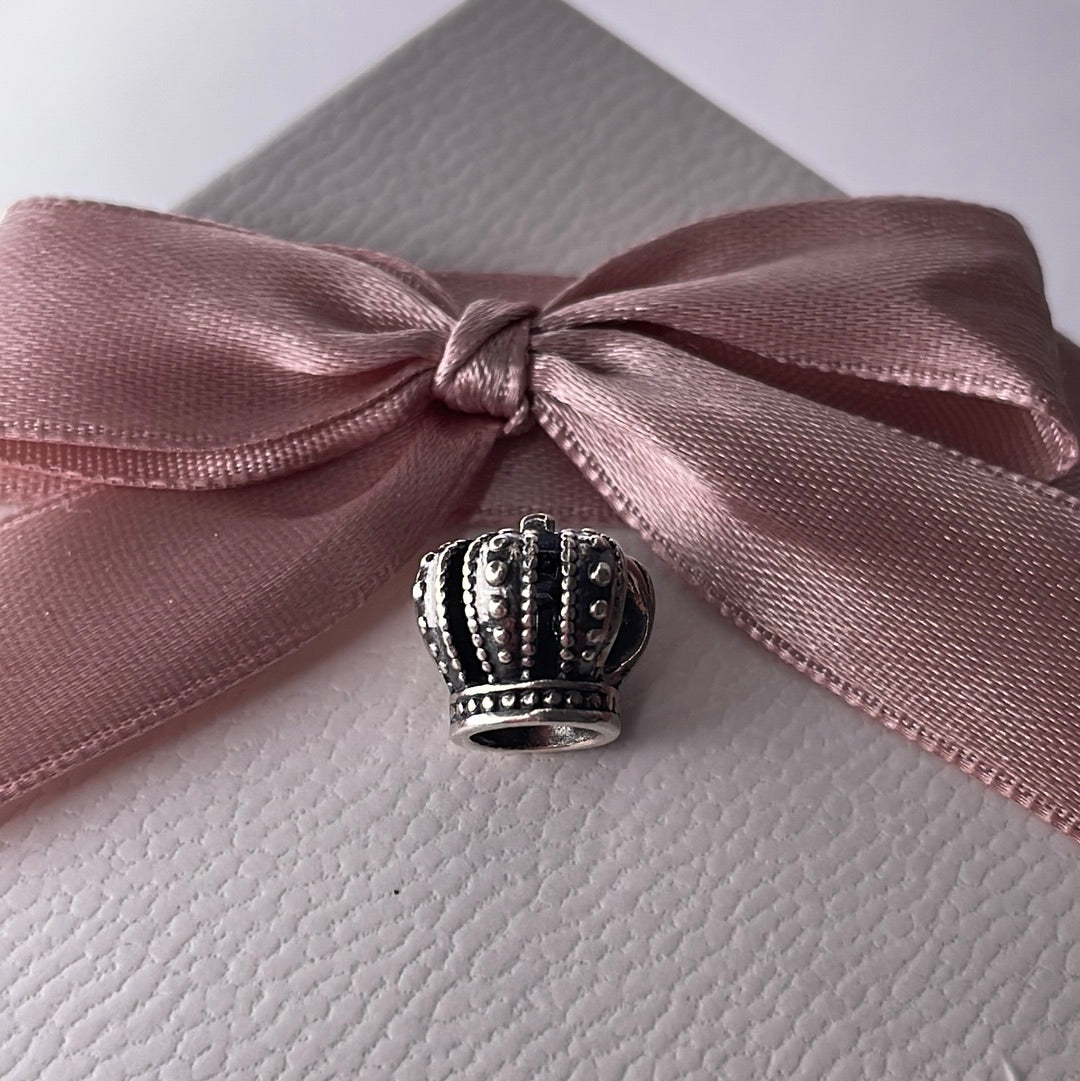 Genuine Pandora Silver Crown Charm