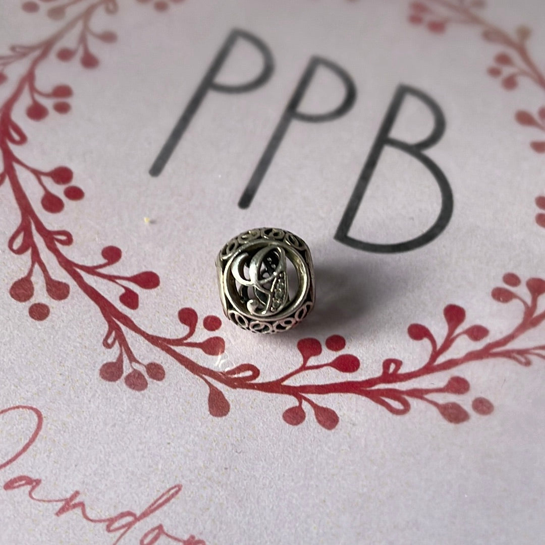 Genuine Pandora Letter G Charm Old Style Initial