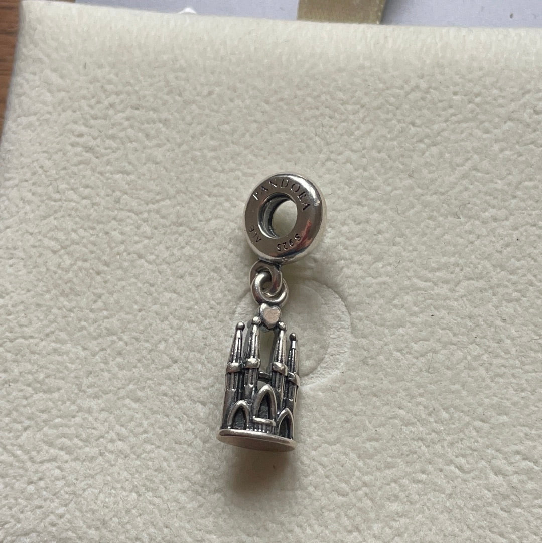 Genuine Pandora Barcelona La Sagrada Heart Travel Dangle Charm Spain