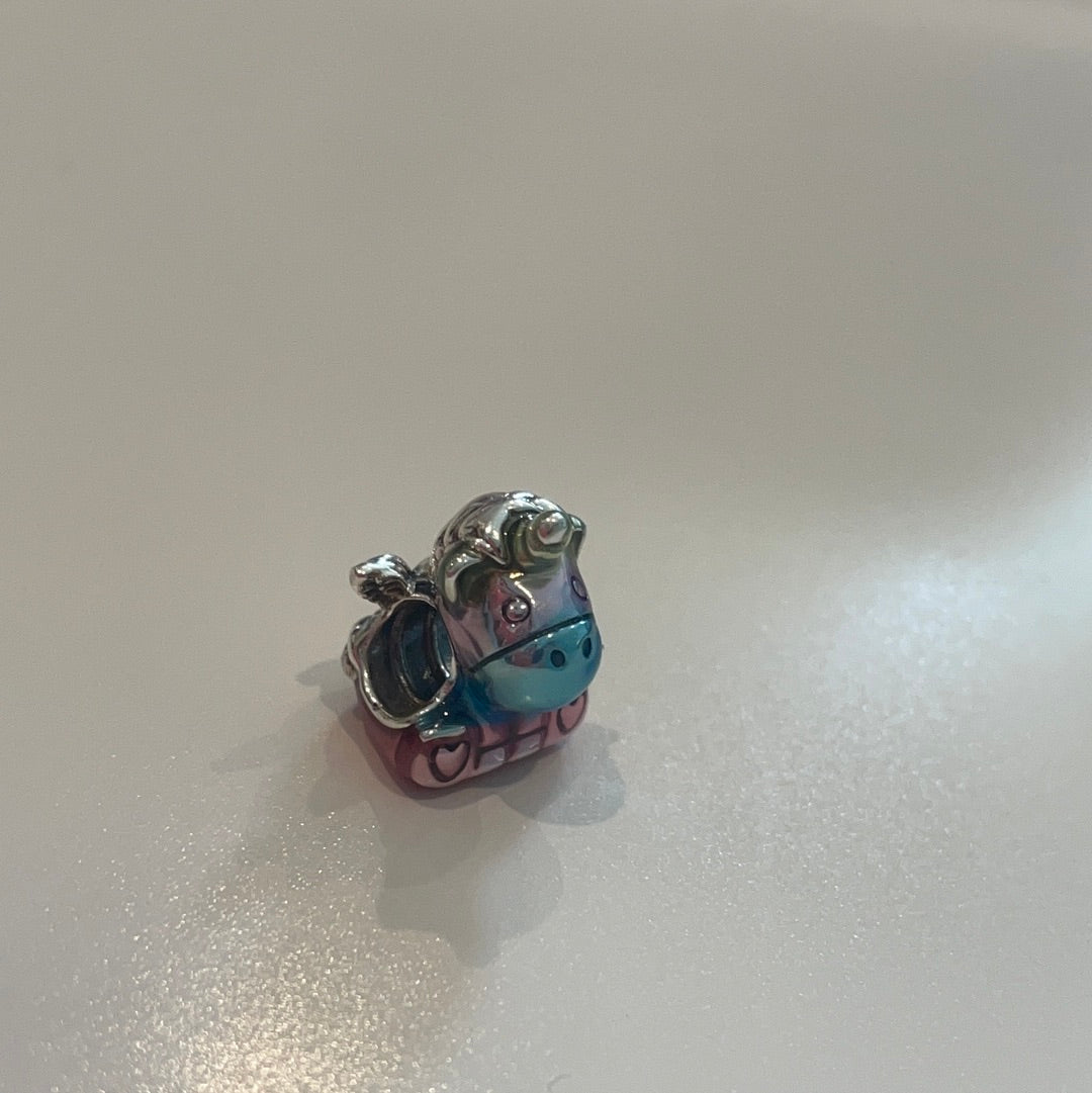 Genuine Pandora Enamel Rainbow Bruno the Unicorn Charm