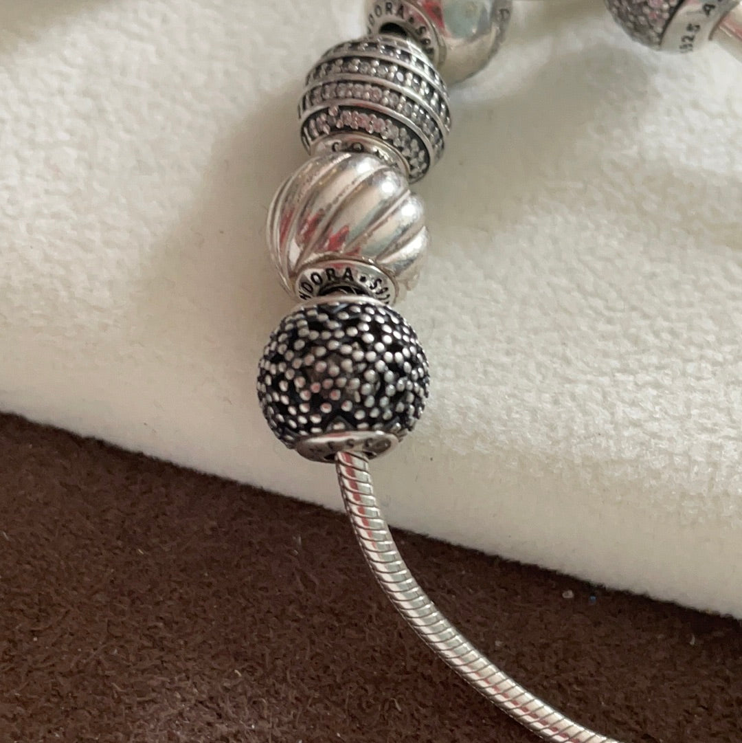 Genuine Pandora Essence Black Wellness Pave Charm