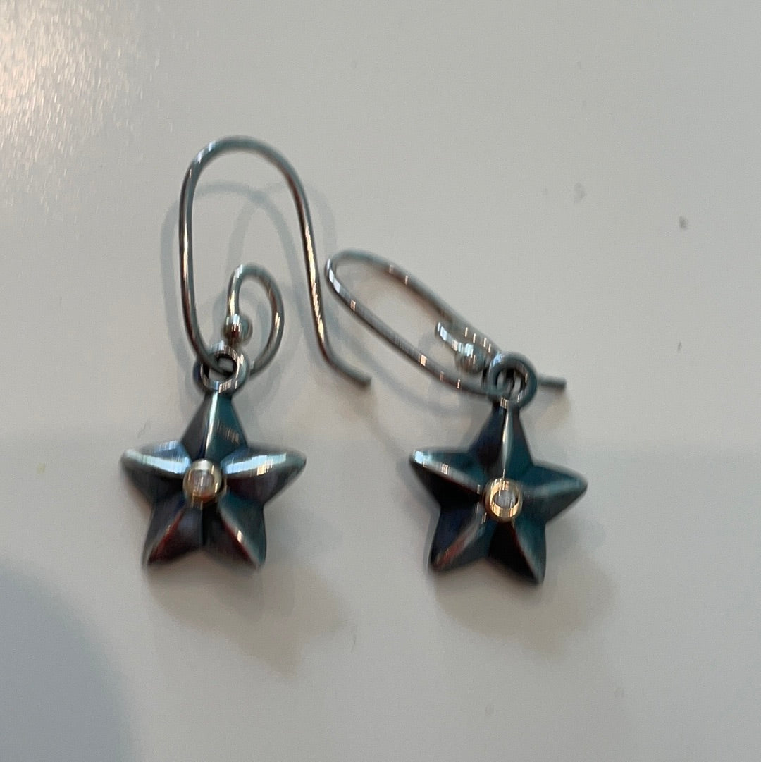 Genuine Pandora Stella Star Two Tone Hyper Rare Dangle Compose Earrings