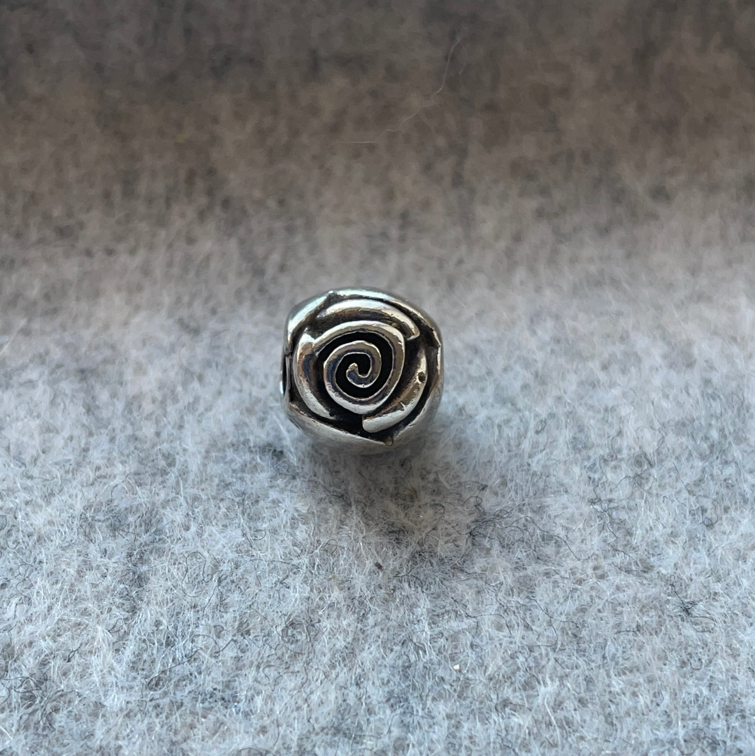 Genuine Pandora Rose Flower Charm Retired