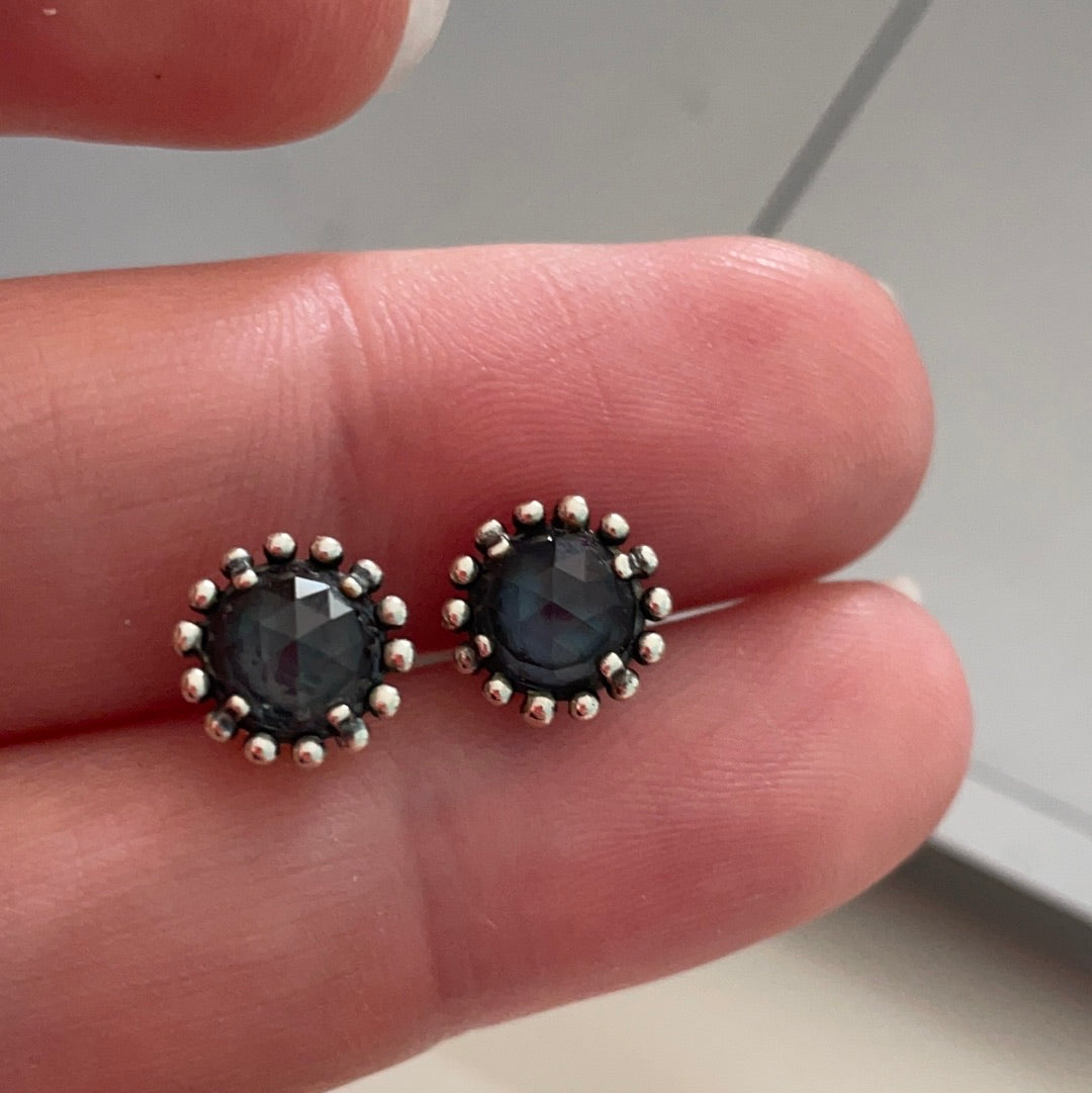 Genuine Pandora Navy Midnight Blue Crystal Birthstone Earrings