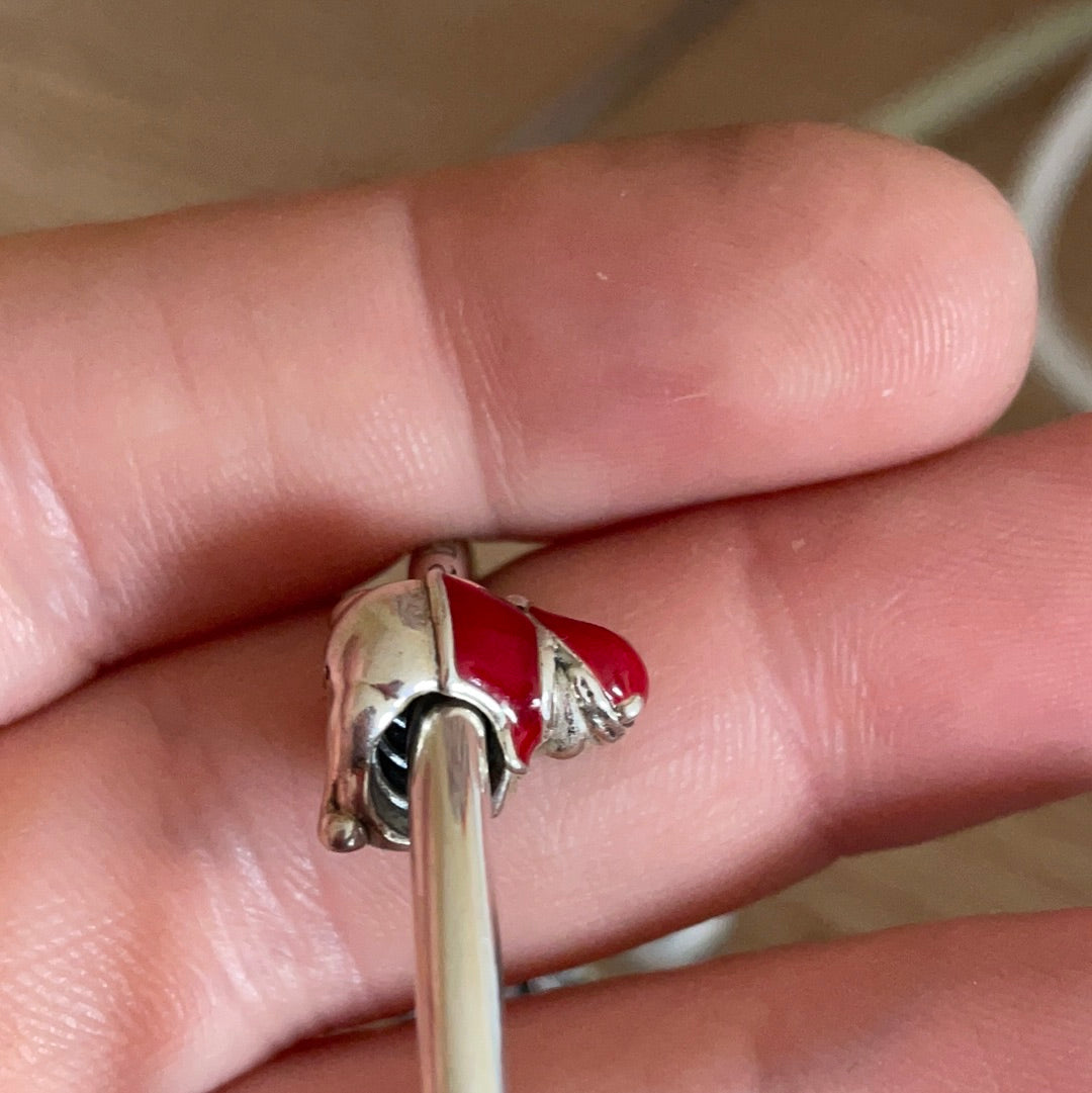 Genuine Pandora Winnie The Pooh Christmas Enamel Charm