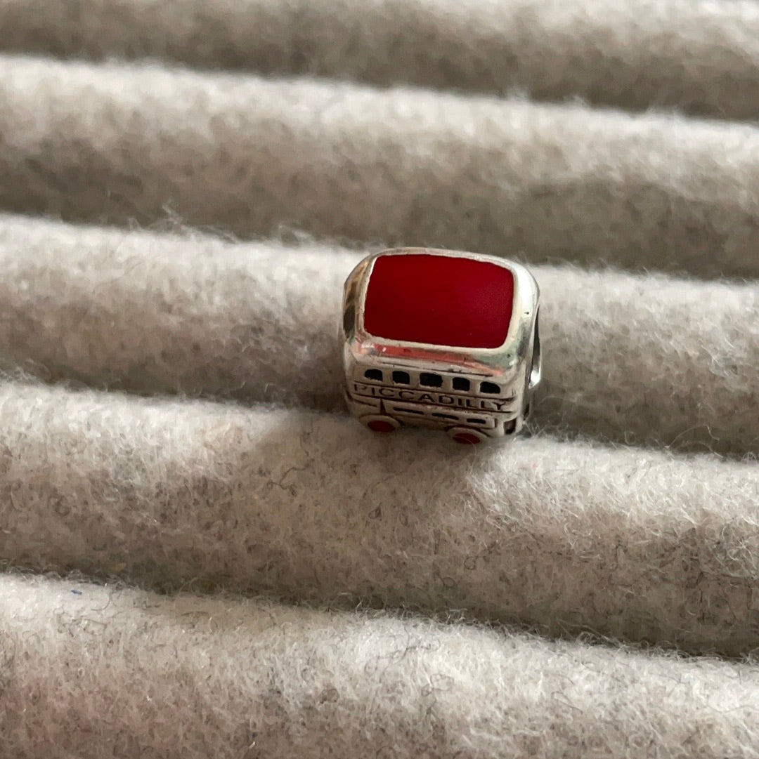 Genuine Chamilia London Bus Charm Transport Charm Travel with Picadilly on the Side