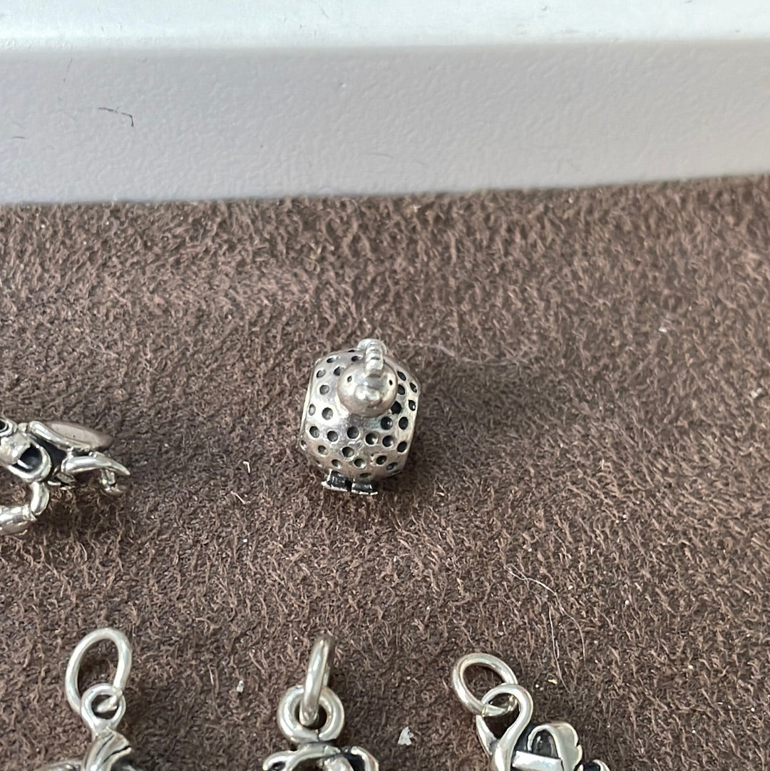 Genuine Pandora Spotted Chicken Charm RARE