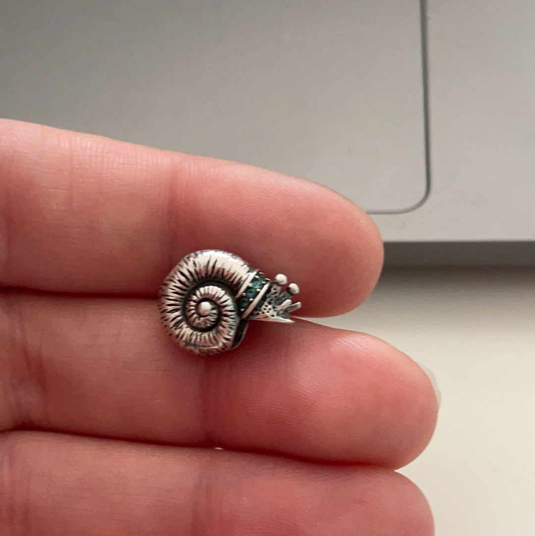 Genuine Chamilia Pave Sea Snail Animal Charm Rare