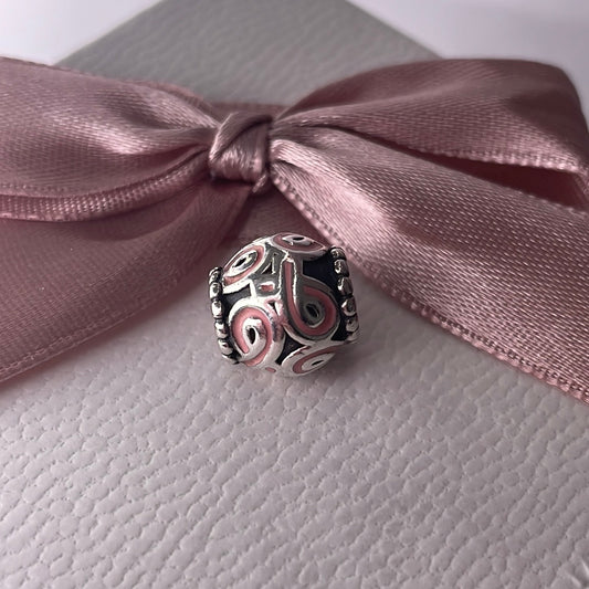 Genuine Pandora Cancer Awareness Pink Ribbon Charm Survivor