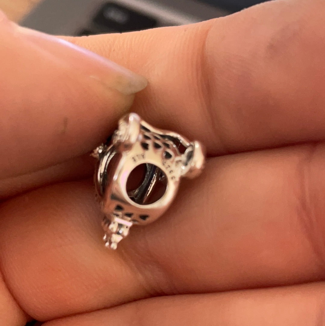 Genuine Pandora Princess Carriage O Charm With Crown