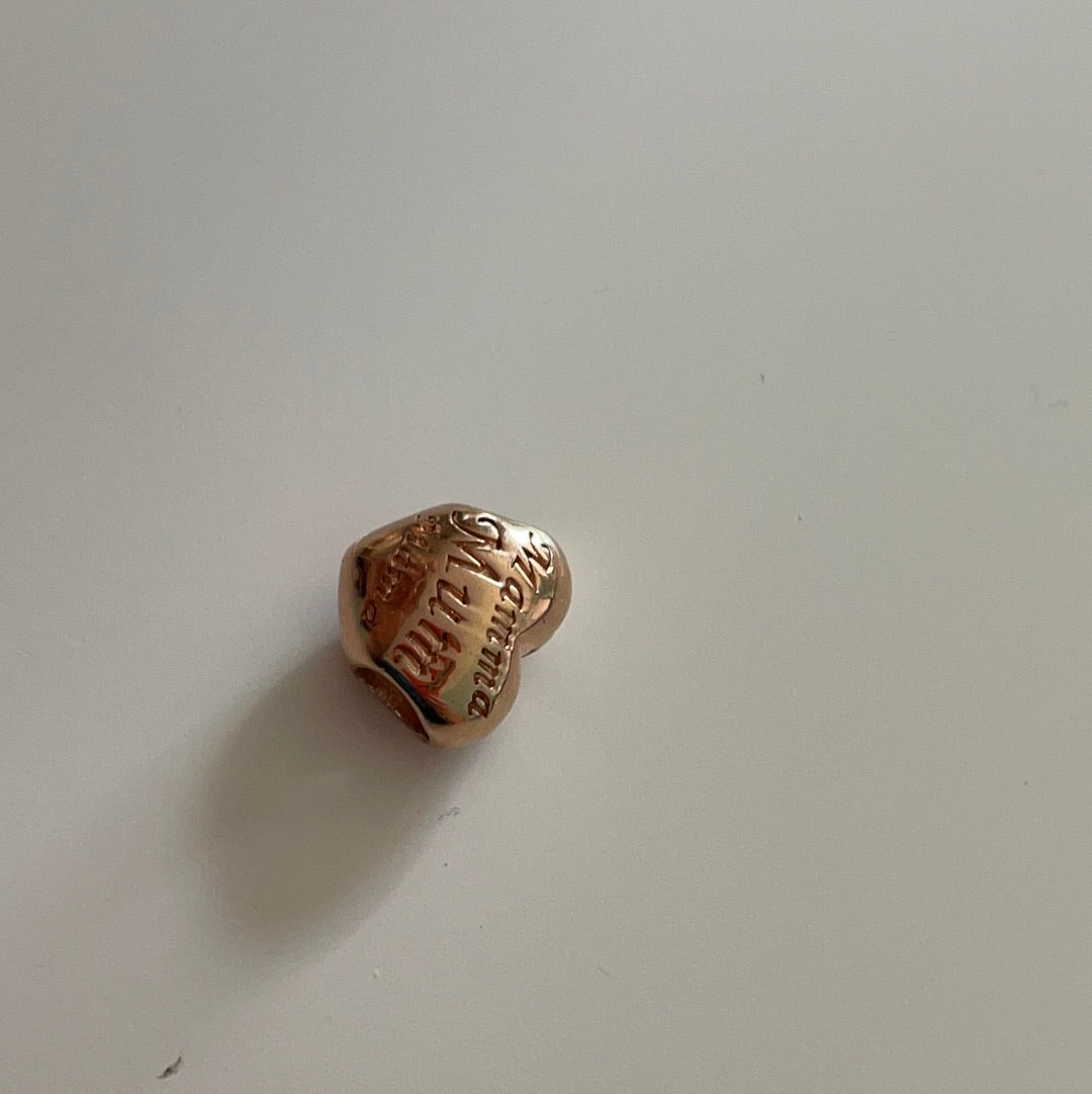 Genuine Pandora Rose Gold Mum Heart Many Languages