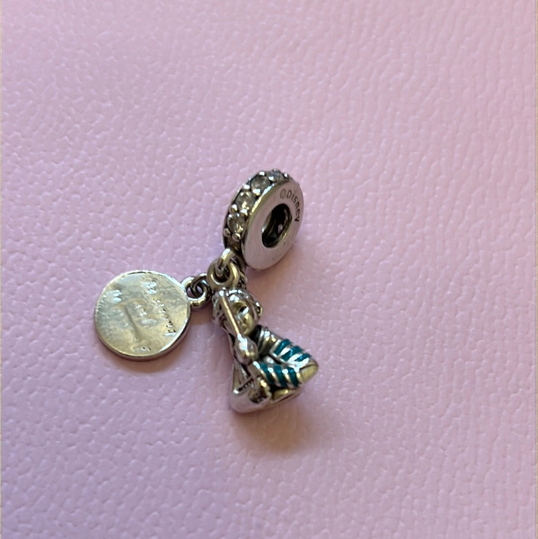 Genuine Pandora Disney Mulan Be Strong and Be Yourself Charm Dangle