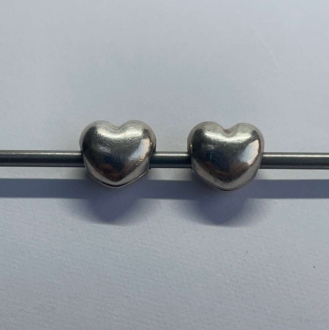 Genuine Pandora Plain Silver Heart Clips Clip