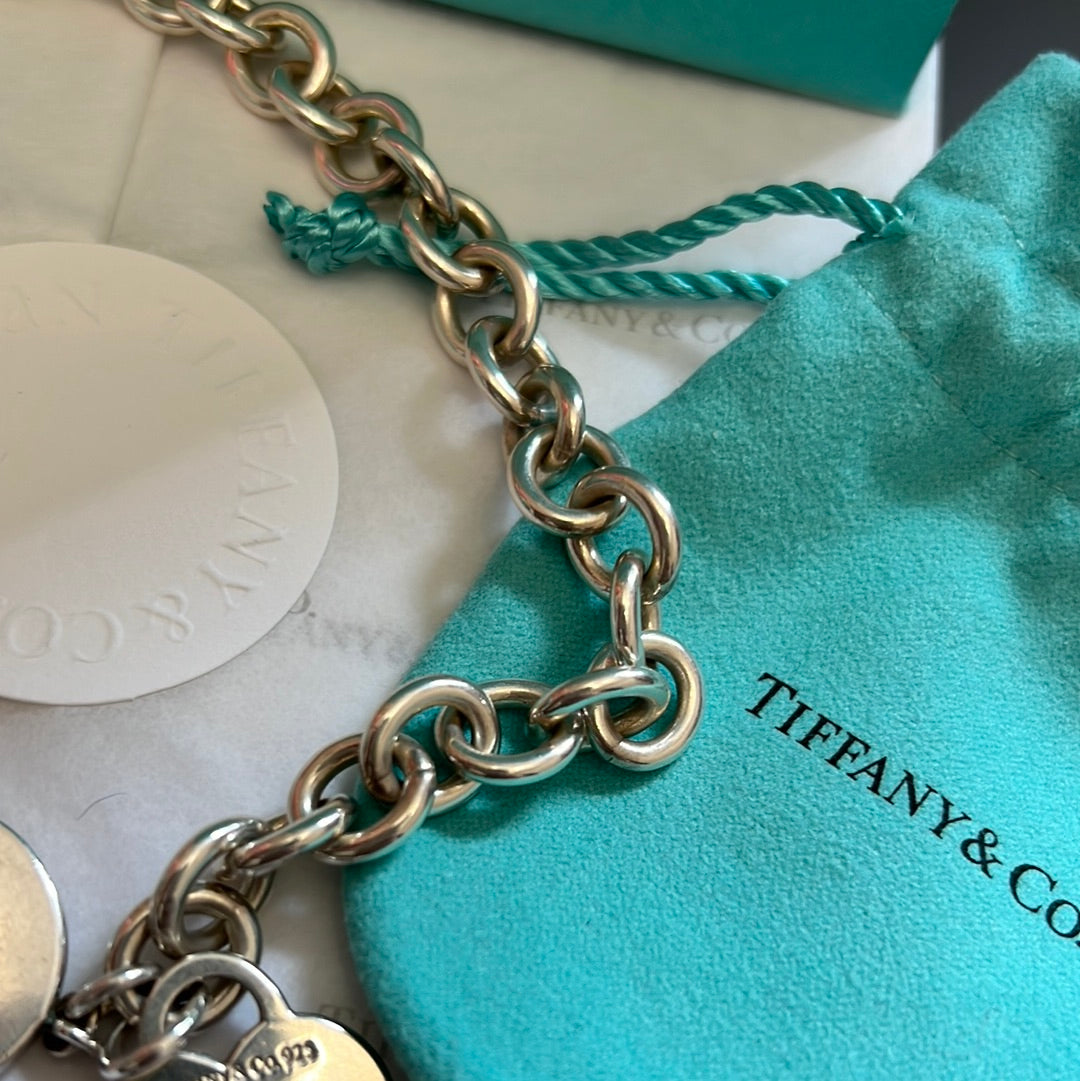 Tiffany & Co. Sterling Heart Tag Necklace | Purple Creek