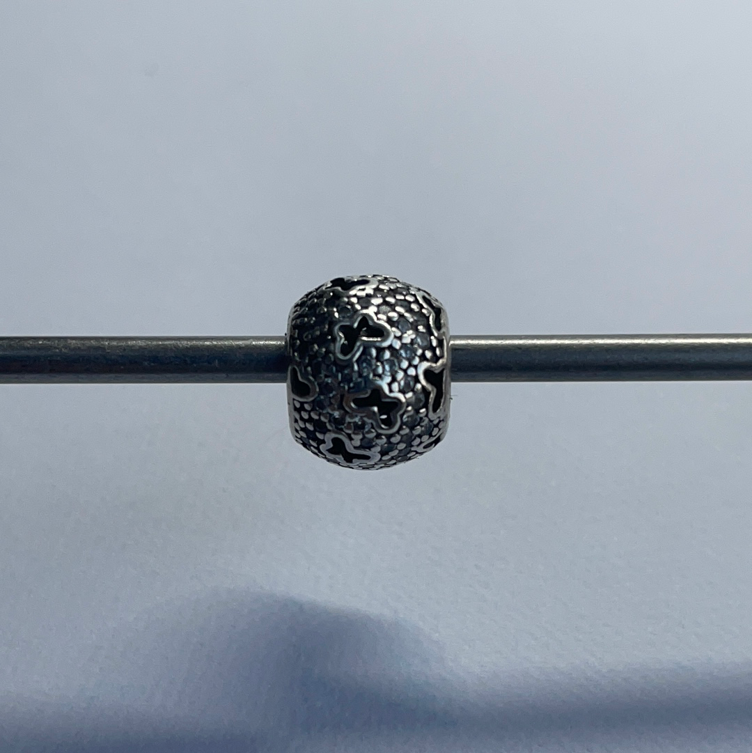 Genuine Pandora Butterfly Cut out Pave Ball Charm