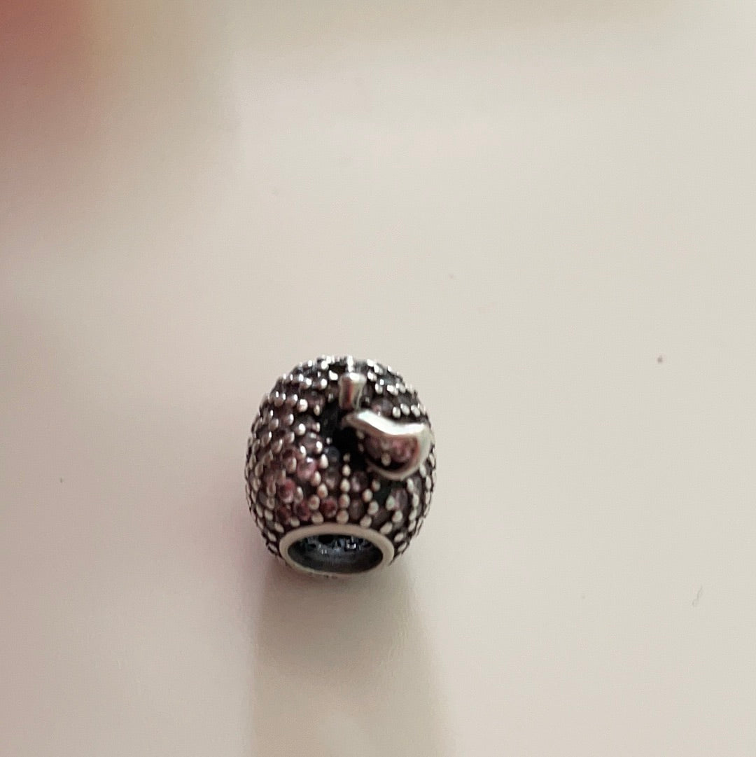 Unbranded Pave Apple Sparkle Charm