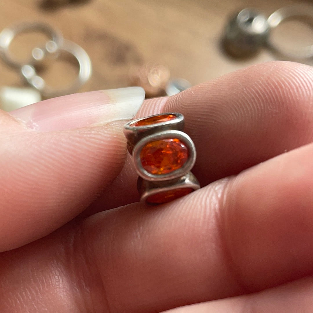 Genuine Pandora Rare Orange Oval Light Charm