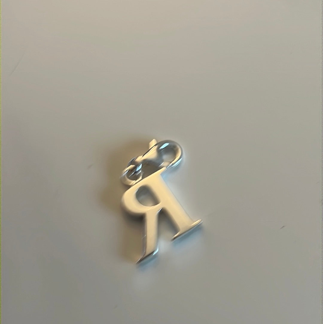 Genuine Thomas Sabo Sterling Silver Letter R Initial Clip Charm