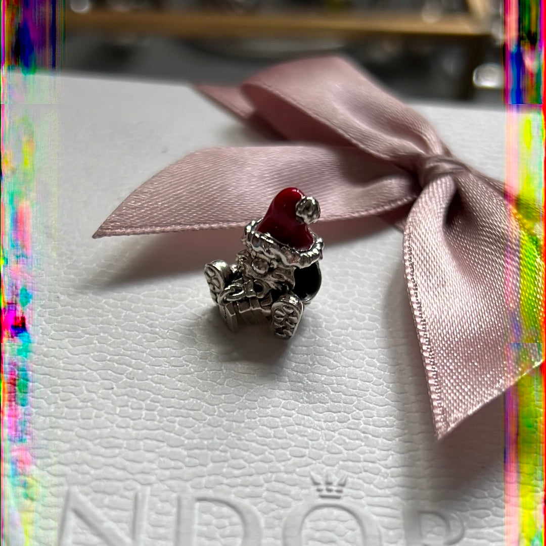 Genuine Pandora Enamel Christmas Gnome Charm Cute