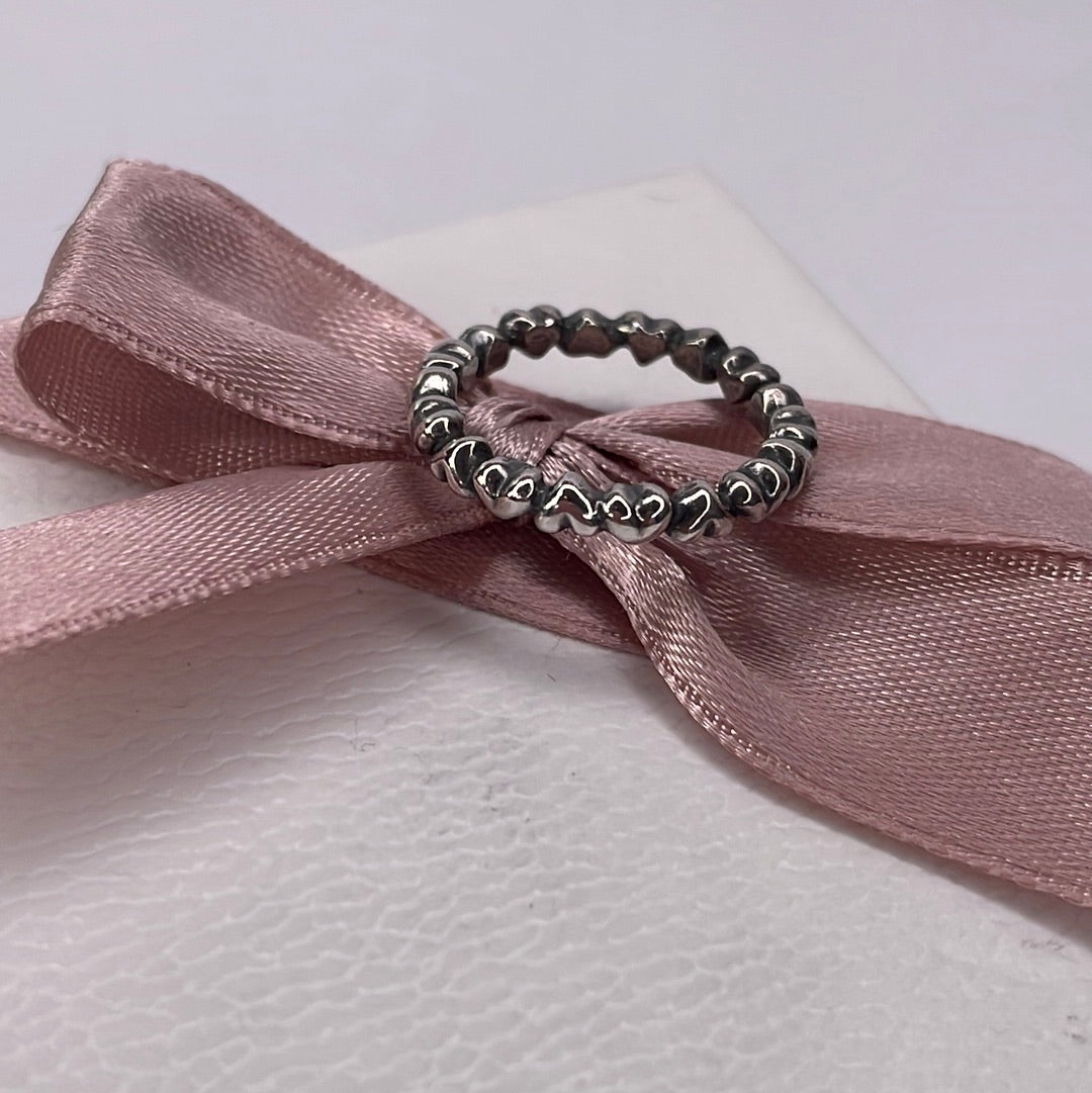 Genuine Pandora Heart Band Ring (Silver or Rose gold)