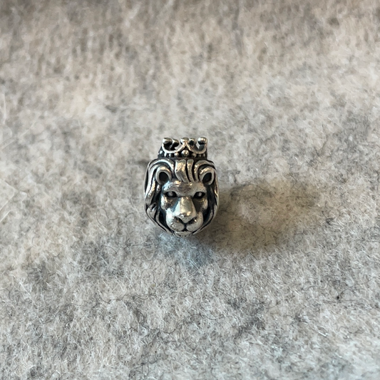 Genuine Pandora King of the Jungle Lion Charm With Crown Charm