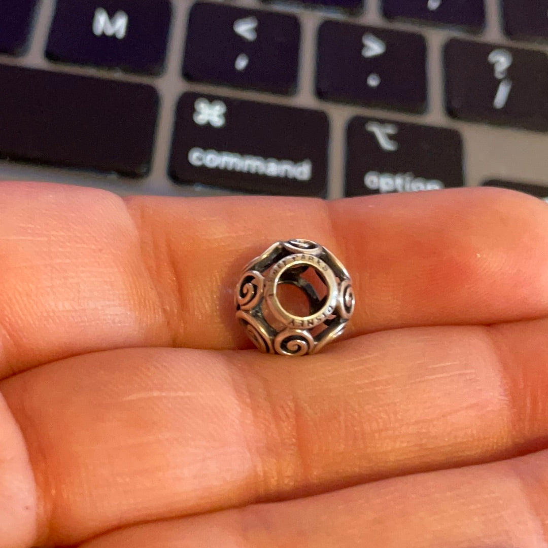 Genuine Pandora Disney Parks Exclusive Swirl Openwork Charm