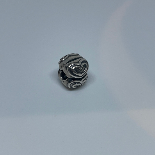 Genuine Pandora Large Heart Double Clip