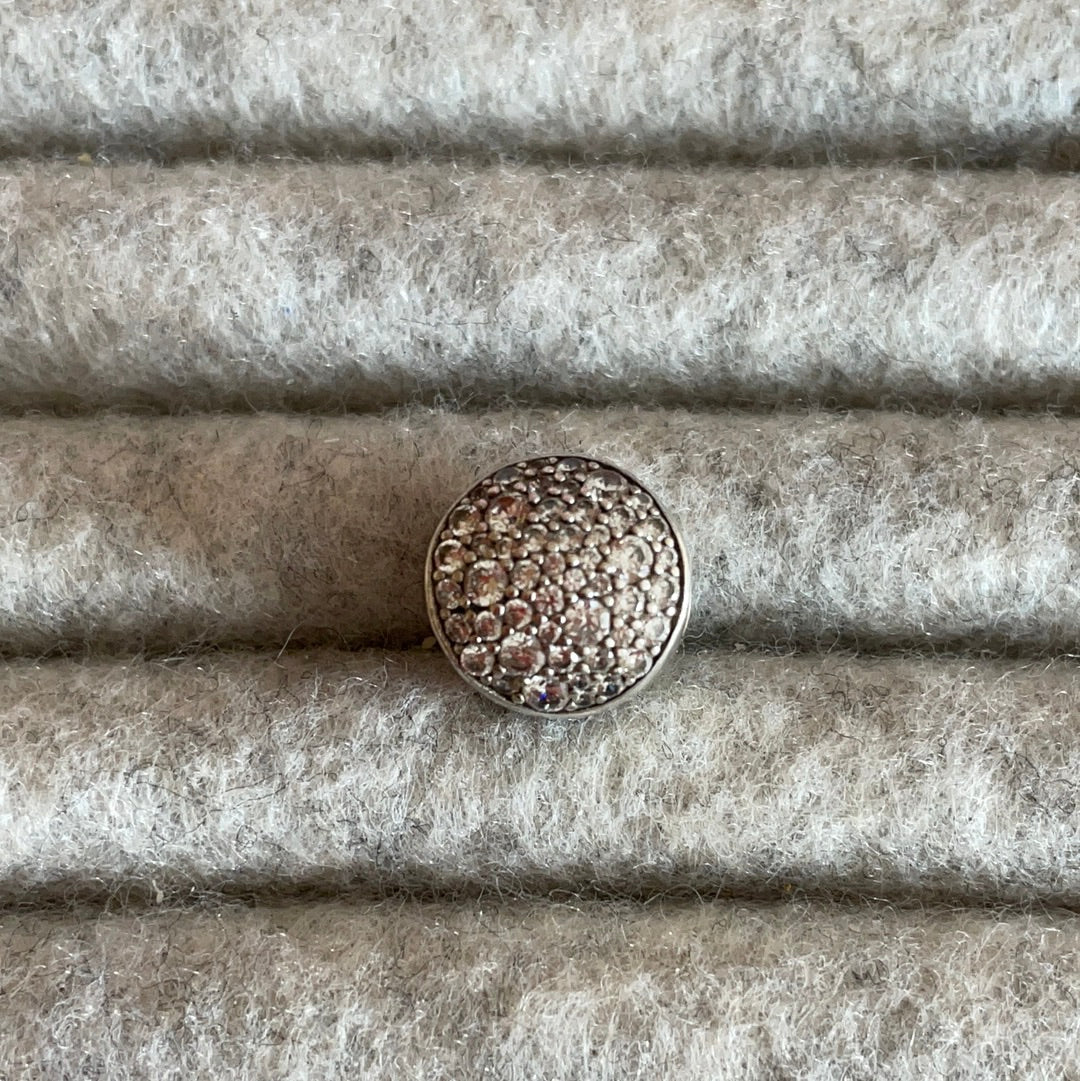 Genuine Pandora Pave Sparkle Circle Charm Clear