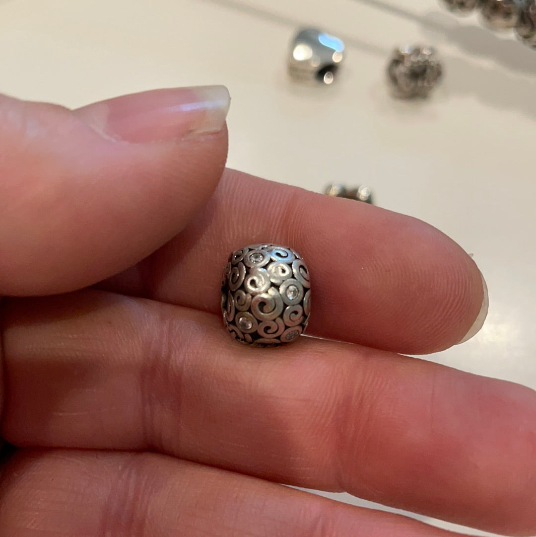 Genuine Pandora Sparkling CZ Clip Charm Bubble Rare VARIOUS