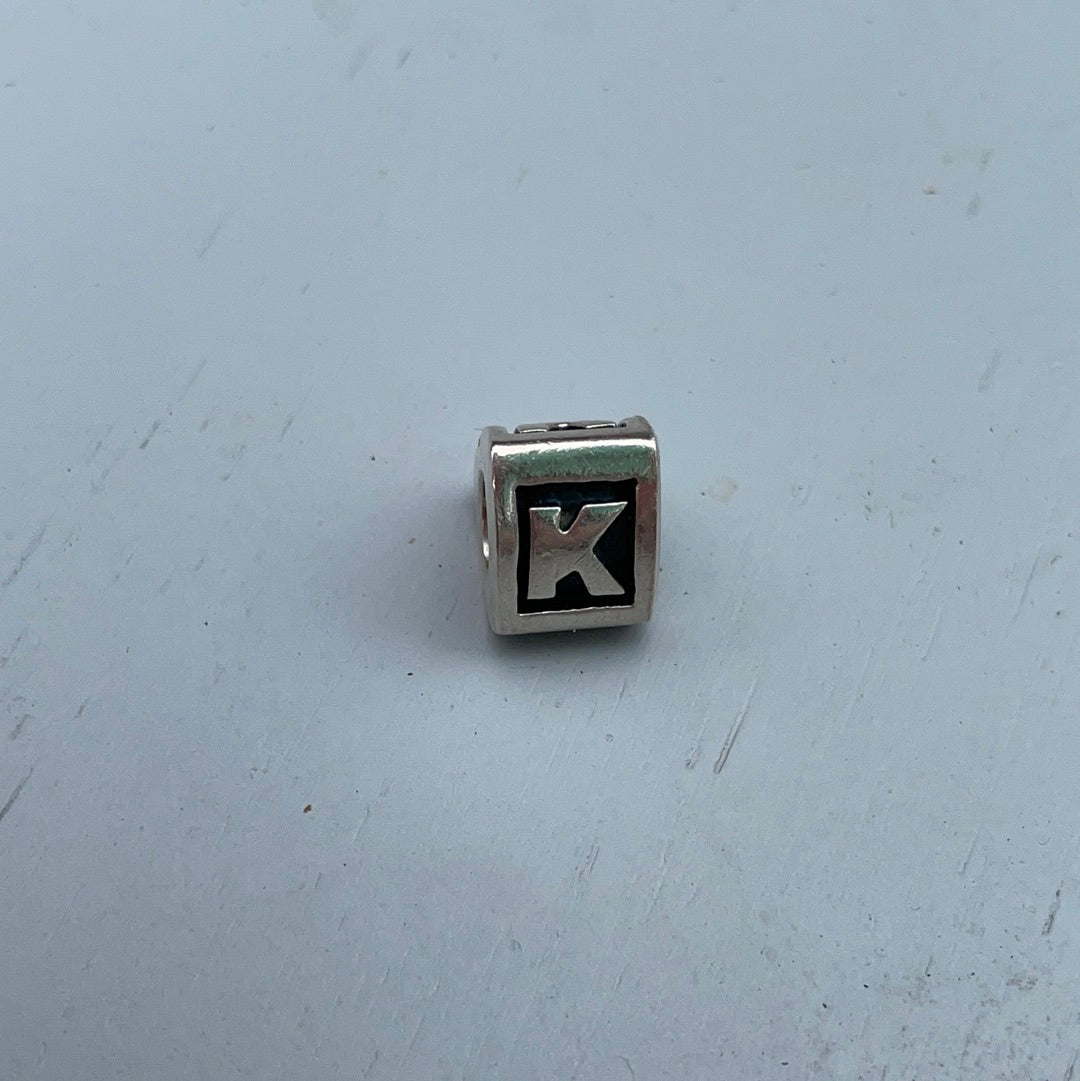 Genuine Pandora Letter Charm K