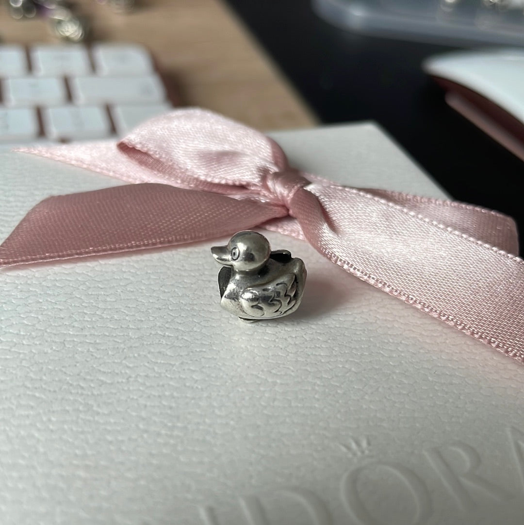 Genuine Pandora Duck Duckling Charm Animal Charm