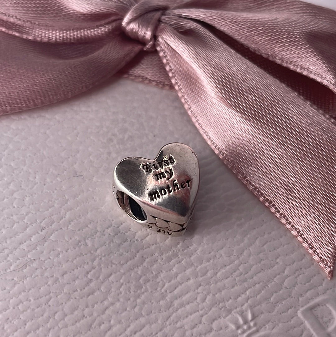 Genuine Pandora First My Mother Forever My friend Heart Charm