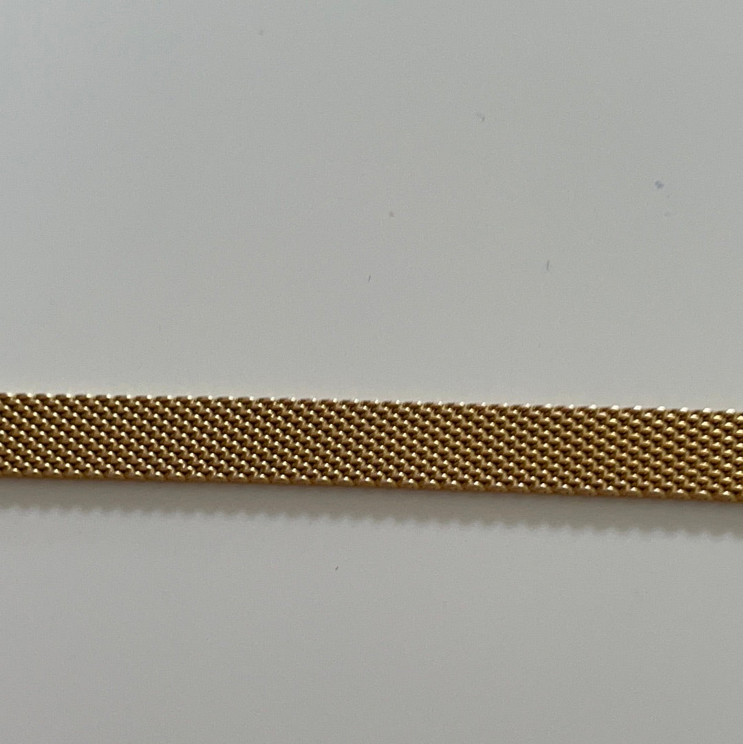 Genuine Pandora Flat Mesh SHINE Gold 18K Plated Reflexions Bracelet 21cm