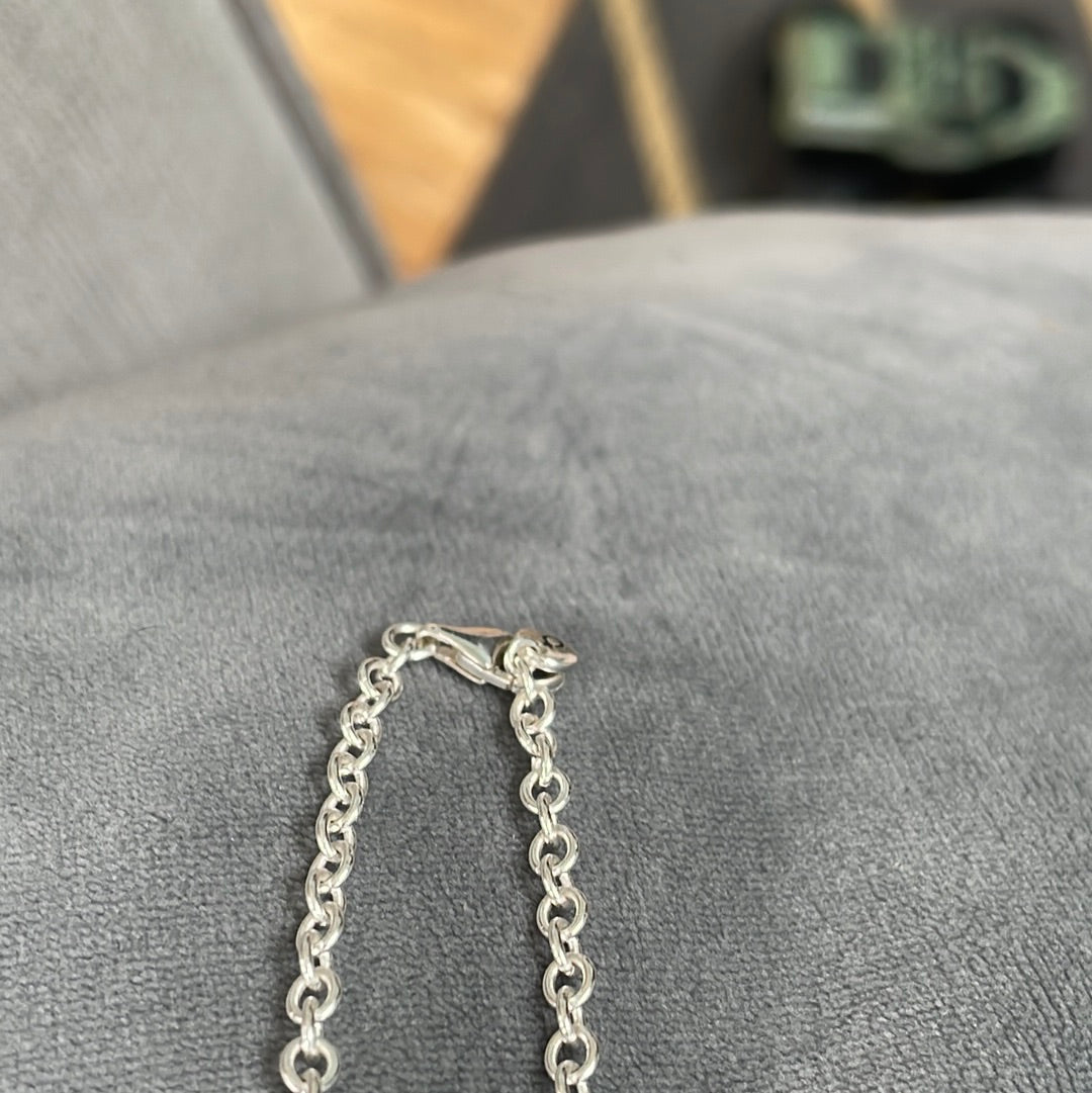 Genuine Pandora Chunky Chain Knot Clip Clasp Necklace 50cm